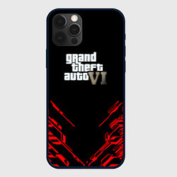Чехол для iPhone 12 Pro Max GTA6 stripes game, цвет: 3D-черный