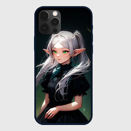 Чехол iPhone 12 Pro Max Фриерен во тьме / 3D-Черный – фото 1