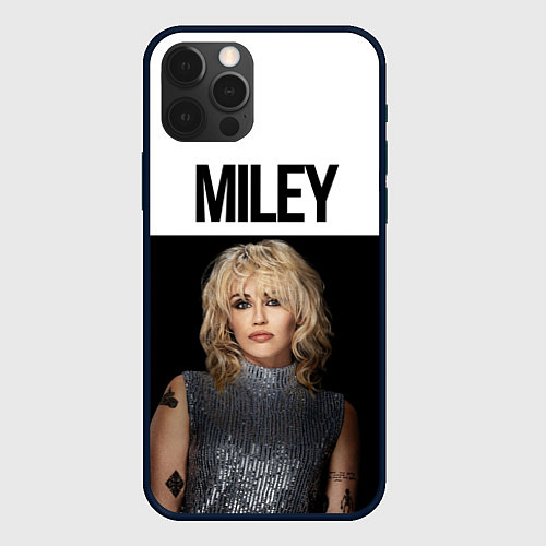 Чехол iPhone 12 Pro Max Miley Cyrus / 3D-Черный – фото 1