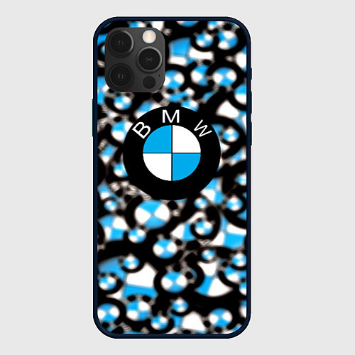 Чехол iPhone 12 Pro Max BMW sportlogo / 3D-Черный – фото 1