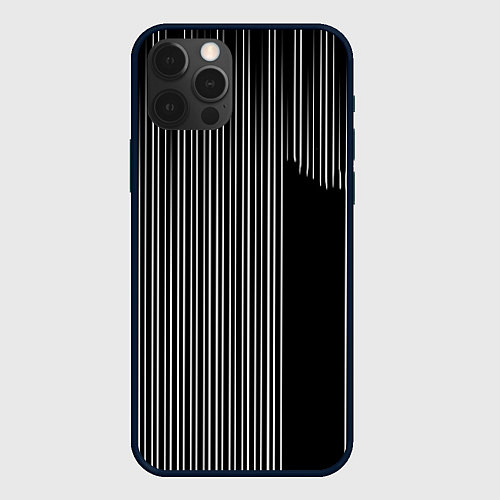 Чехол iPhone 12 Pro Max Visual zebra stripes / 3D-Черный – фото 1