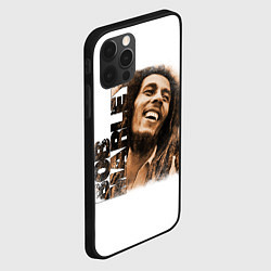 Чехол для iPhone 12 Pro Max Музыкант Боб Марли арт, цвет: 3D-черный — фото 2