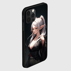 Чехол для iPhone 12 Pro Max Фрирен в кимоно- Sou sou no frieren, цвет: 3D-черный — фото 2