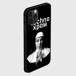 Чехол для iPhone 12 Pro Max Techno храм монашка в молитве, цвет: 3D-черный — фото 2