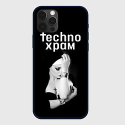 Чехол iPhone 12 Pro Max Techno храм монашка с золотыми браслетами