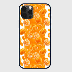Чехол для iPhone 12 Pro Max Мандарины, цвет: 3D-черный