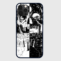 Чехол для iPhone 12 Pro Max Череп - Черный клевер, цвет: 3D-черный