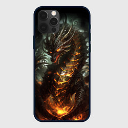 Чехол iPhone 12 Pro Max Древний огненный дракон символ 2024
