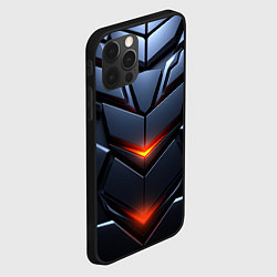 Чехол для iPhone 12 Pro Max Объемная броня с ярким светом, цвет: 3D-черный — фото 2