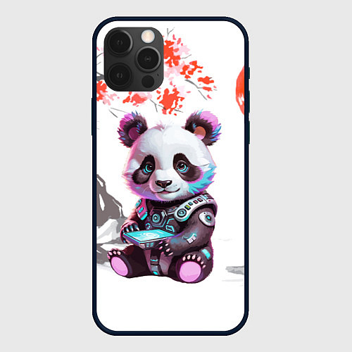 Чехол iPhone 12 Pro Max Funny panda - China / 3D-Черный – фото 1