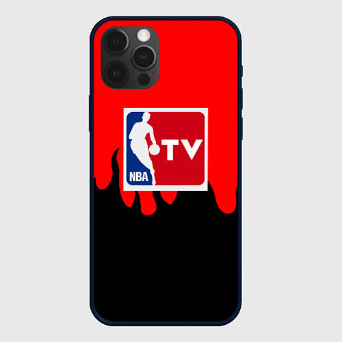 Чехол iPhone 12 Pro Max NBA sport flame / 3D-Черный – фото 1