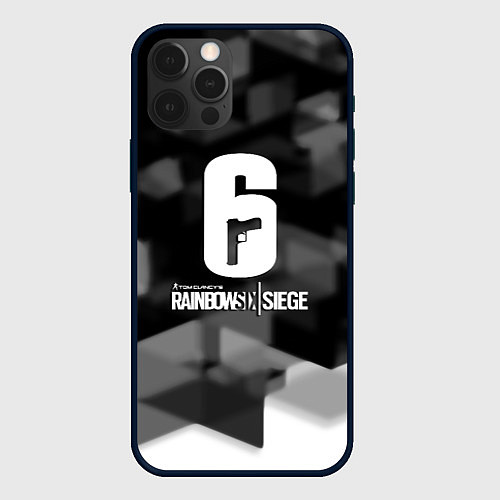 Чехол iPhone 12 Pro Max Rainbow six cybersport / 3D-Черный – фото 1