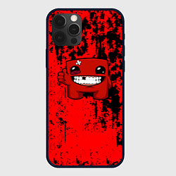 Чехол iPhone 12 Pro Max Super Meat Boy краски