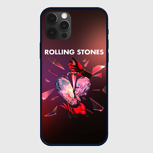 Чехол iPhone 12 Pro Max Hackney diamonds - Rolling Stones / 3D-Черный – фото 1
