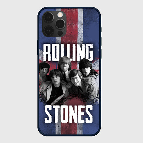 Чехол iPhone 12 Pro Max Rolling Stones - Great britain / 3D-Черный – фото 1