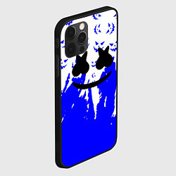 Чехол для iPhone 12 Pro Max Marshmello dj blue pattern music band, цвет: 3D-черный — фото 2