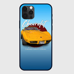 Чехол iPhone 12 Pro Max Американский маслкар Chevrolet Corvette