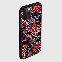 Чехол для iPhone 12 Pro Max Татуха японского дракона - ирезуми, цвет: 3D-черный — фото 2