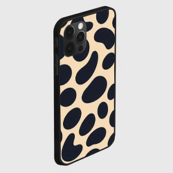 Чехол для iPhone 12 Pro Max Пятнышки леопарда, цвет: 3D-черный — фото 2