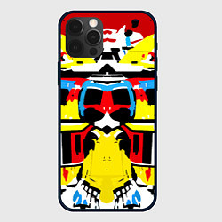 Чехол для iPhone 12 Pro Max Cyber abstraction, цвет: 3D-черный