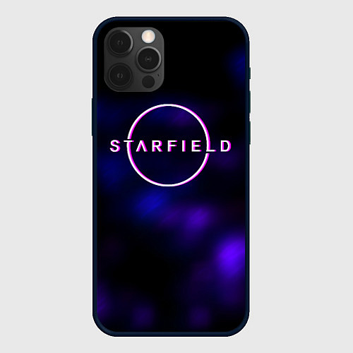 Чехол iPhone 12 Pro Max Starfield тёмное небо из игры / 3D-Черный – фото 1
