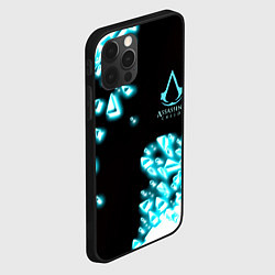 Чехол для iPhone 12 Pro Max Assassins Creed анимус, цвет: 3D-черный — фото 2