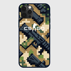 Чехол iPhone 12 Pro Max Counter Strike - pixel military pattern