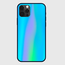 Чехол для iPhone 12 Pro Max Неоновые голографические линии, цвет: 3D-черный