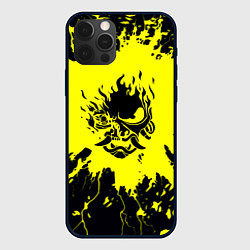 Чехол iPhone 12 Pro Max Cyberpunk samurai logo 2077