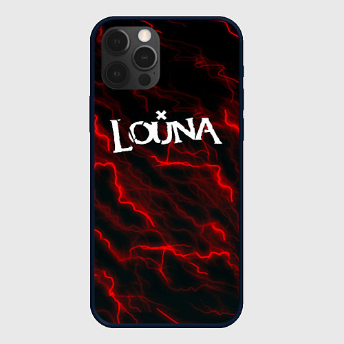 Чехол iPhone 12 Pro Max Louna storm рок группа / 3D-Черный – фото 1