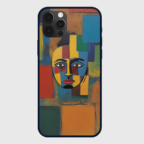 Чехол iPhone 12 Pro Max В поисках лица / 3D-Черный – фото 1