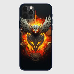 Чехол iPhone 12 Pro Max Огненный символ орла