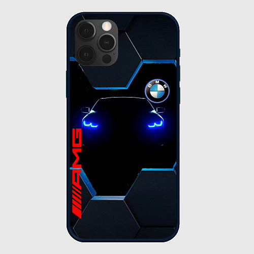 Чехол iPhone 12 Pro Max Тень BMW / 3D-Черный – фото 1