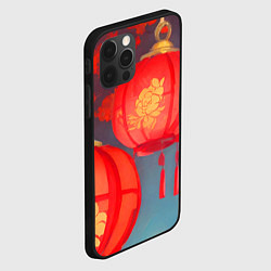 Чехол для iPhone 12 Pro Max Яркий китайский новый год, цвет: 3D-черный — фото 2