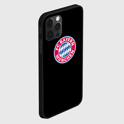Чехол iPhone 12 Pro Max Бавария фк клуб / 3D-Черный – фото 2