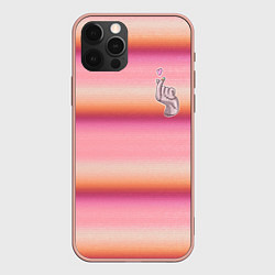 Чехол iPhone 12 Pro Max Рука-Вещь: текстура свитера Энид из сериала Уэнсде