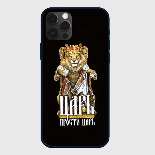 Чехол iPhone 12 Pro Max Царь просто царь / 3D-Черный – фото 1