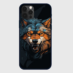 Чехол для iPhone 12 Pro Max Волчий свирепый оскал, цвет: 3D-черный