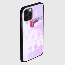 Чехол для iPhone 12 Pro Max Love is everywhere on gradient, цвет: 3D-черный — фото 2