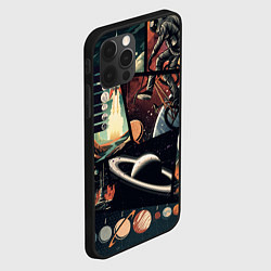 Чехол для iPhone 12 Pro Max GTA space art, цвет: 3D-черный — фото 2
