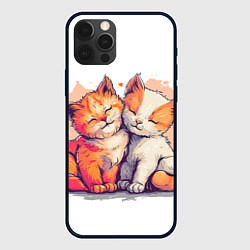 Чехол iPhone 12 Pro Max Влюбленные милые котята