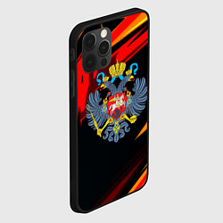 Чехол для iPhone 12 Pro Max Герб Рф геометрия, цвет: 3D-черный — фото 2