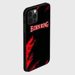 Чехол для iPhone 12 Pro Max Elden ring краски текстура, цвет: 3D-черный — фото 2
