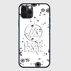 Чехол iPhone 12 Pro Max Linkin park текстура зима рок