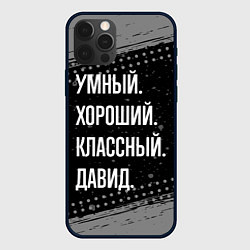 Чехол для iPhone 12 Pro Max Умный, хороший, классный: Давид, цвет: 3D-черный
