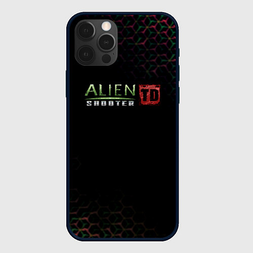 Чехол iPhone 12 Pro Max Alien Shooter космос тема / 3D-Черный – фото 1