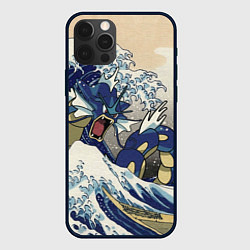 Чехол для iPhone 12 Pro Max Kanagawa wave - Gyarados, цвет: 3D-черный