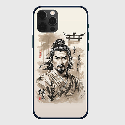 Чехол iPhone 12 Pro Max Vintage samurai / 3D-Черный – фото 1