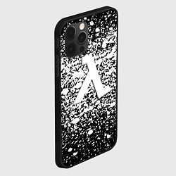 Чехол для iPhone 12 Pro Max Half life splash white, цвет: 3D-черный — фото 2