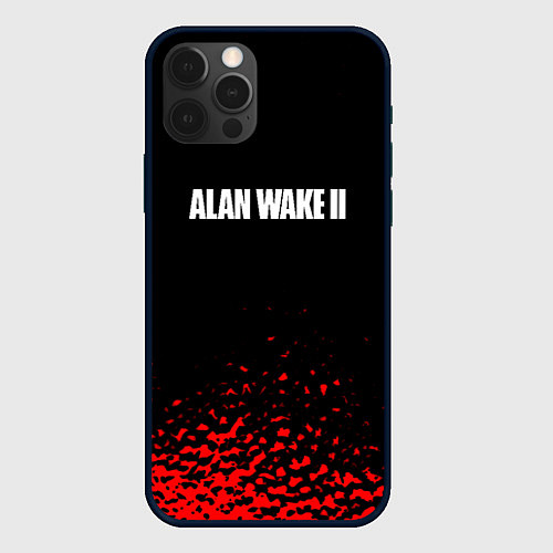 Чехол iPhone 12 Pro Max Alan wake писатель гейм краски / 3D-Черный – фото 1